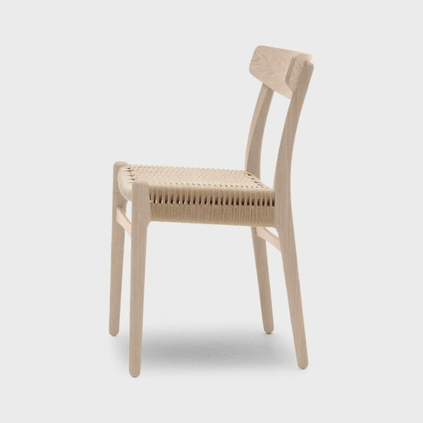 CH23 Oak Soap Natural Paper Cord Chair Carl Hansen & Søn Furniture 
