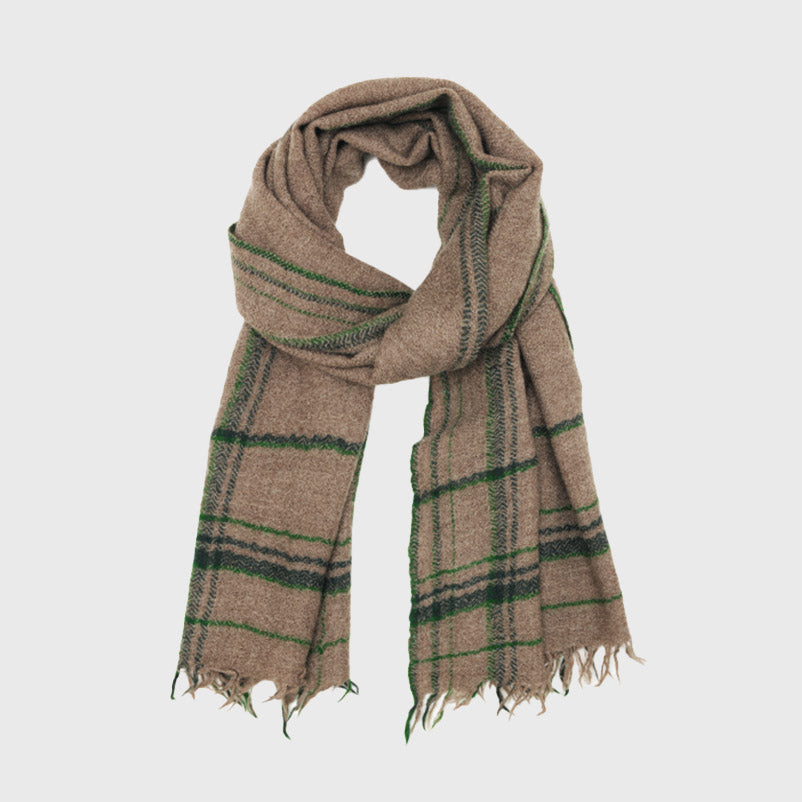 moismont echarpe no. 547 india pattern evergreen unisex scarf clothing made in india