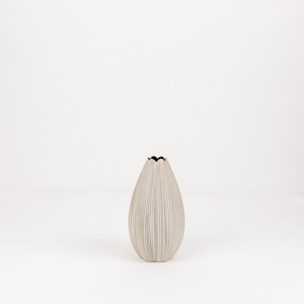 champa porcelain bud vase white made in thailand