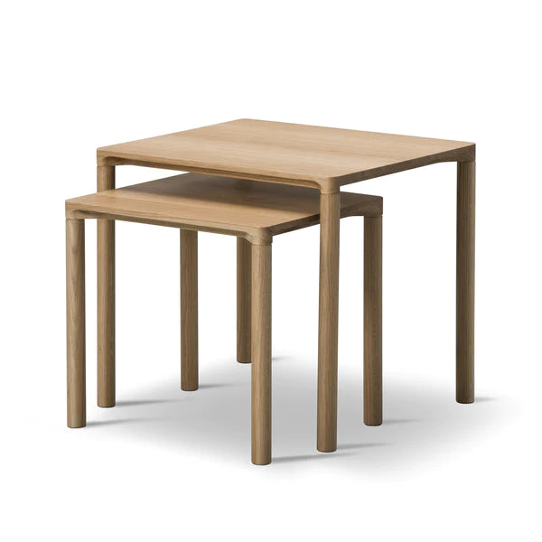 Piloti occasional tables light wood Hugo Passos for Fredericia