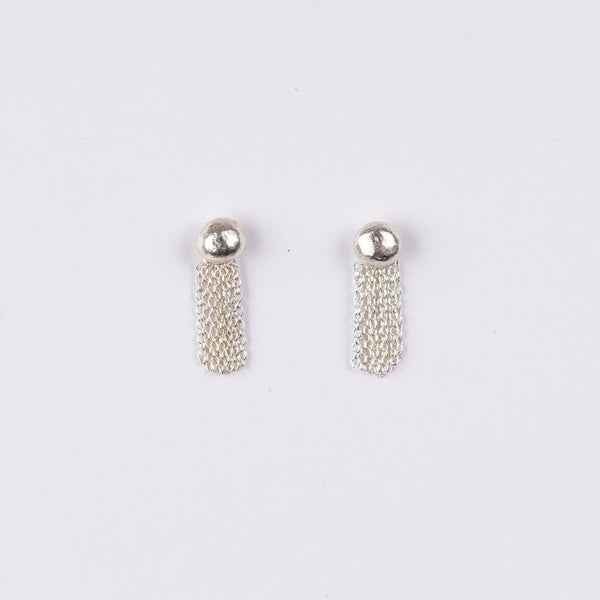 sterling silver dot and tassel handmade NYC