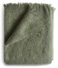 Evangeline mohair throw moss