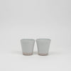 WRF Lab CHL handmade in california unique pottery minimal tumblers ceramics glaze white