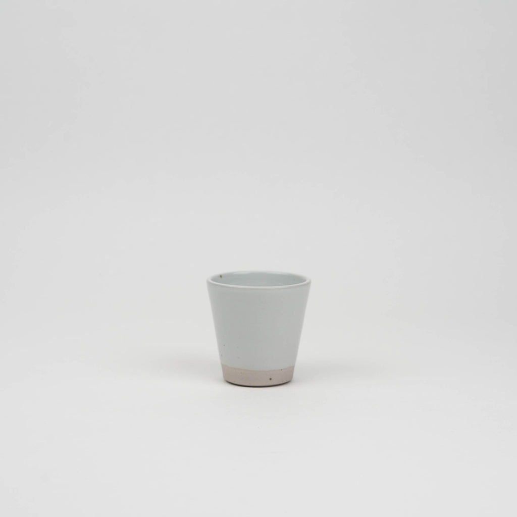 WRF Lab CHL handmade in california unique pottery minimal tumblers ceramics glaze white