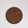 Mitsuru circle tray walnut saikai
