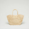 Maison N.H. Avril Handbag natural woven fibers white