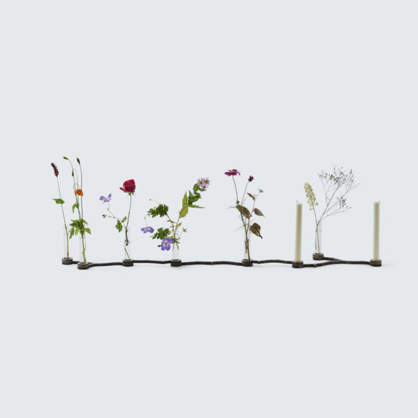 Atelier Rene Knip candle vase designed in netherlands bronzed