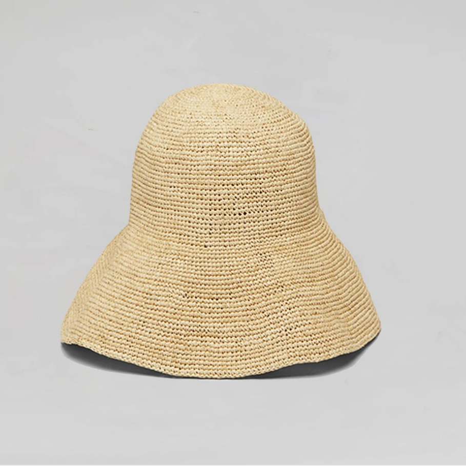 Maison N.H. Noa Hat Natural perfect for shielding the sun natural woven hat sun shade hat tan large brim hat