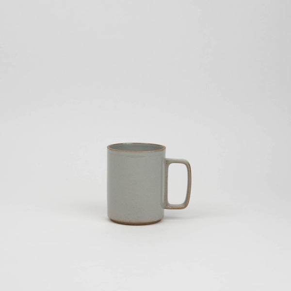 porcelain mug gloss gray hasami