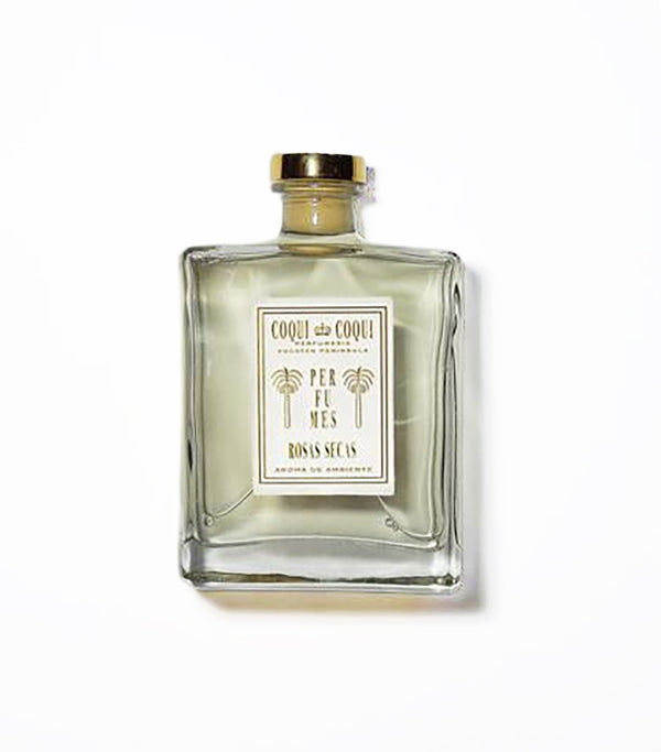 coqui coqui perfumes reed diffuser six reeds lasts 9 months made in mexico rosas secas scent