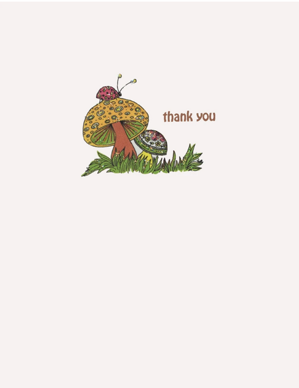 Mushrooms Thank You Card