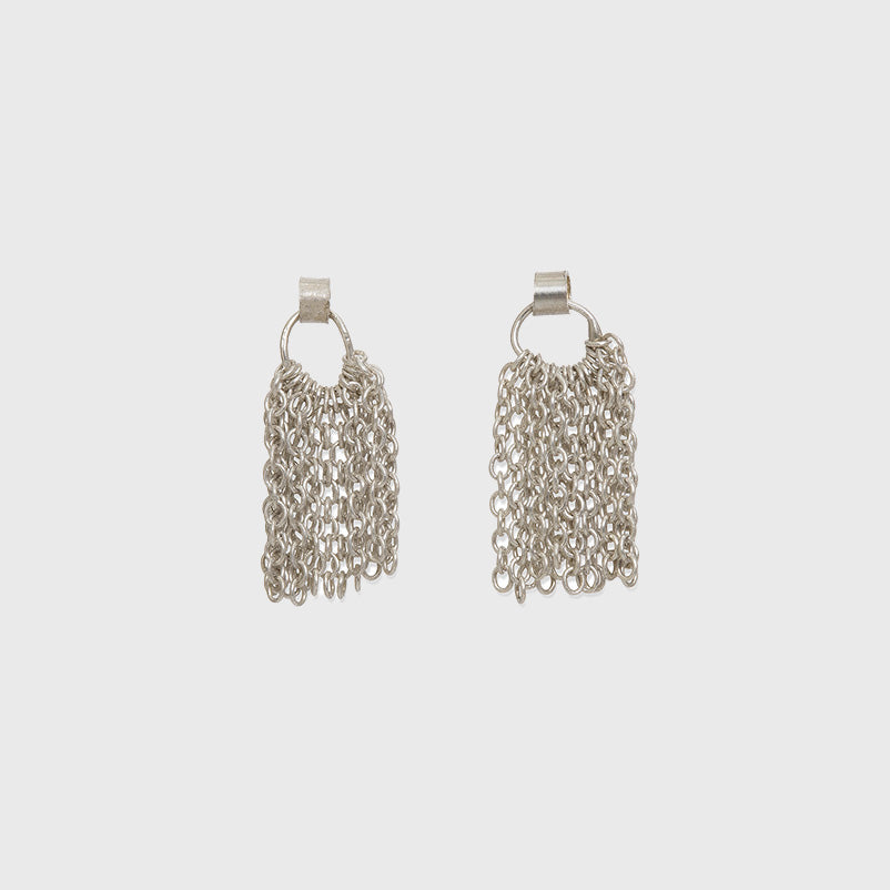 sterling silver tassels feminine delicate Nyc handmade