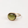 Tourmaline green ring, Margaret solow simple elegant jewelry handmade 14k gold