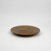 vintage brass bowl with embossed textile relief