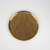 vintage shallow brass bowl decor for ocassional table textile relief