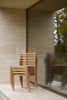 Stacked AH501 Outdoor Dining Chair, FSC™-certified teak, untreated, Designed by Alfred Homann for Carl Hansen & Søn