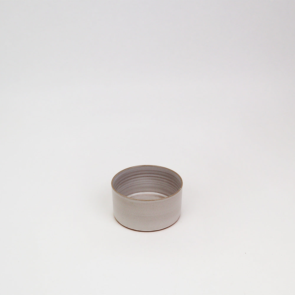 tracie hervey basic cylinder bowls glazed gray pottery ceramics handmade in queens