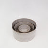 tracie hervey basic cylinder bowls glazed gray pottery ceramics handmade in queens