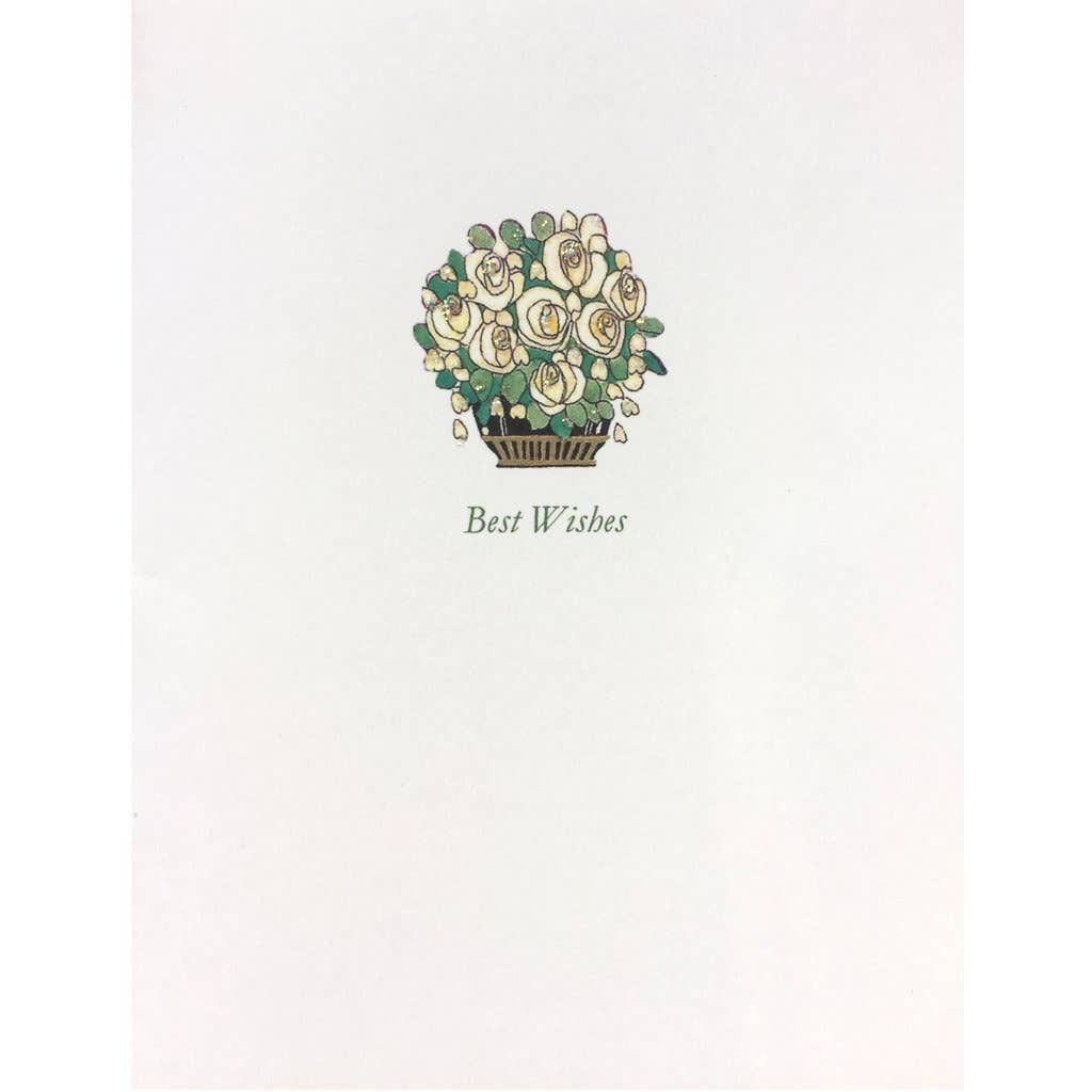 Deco Roses Wedding Card