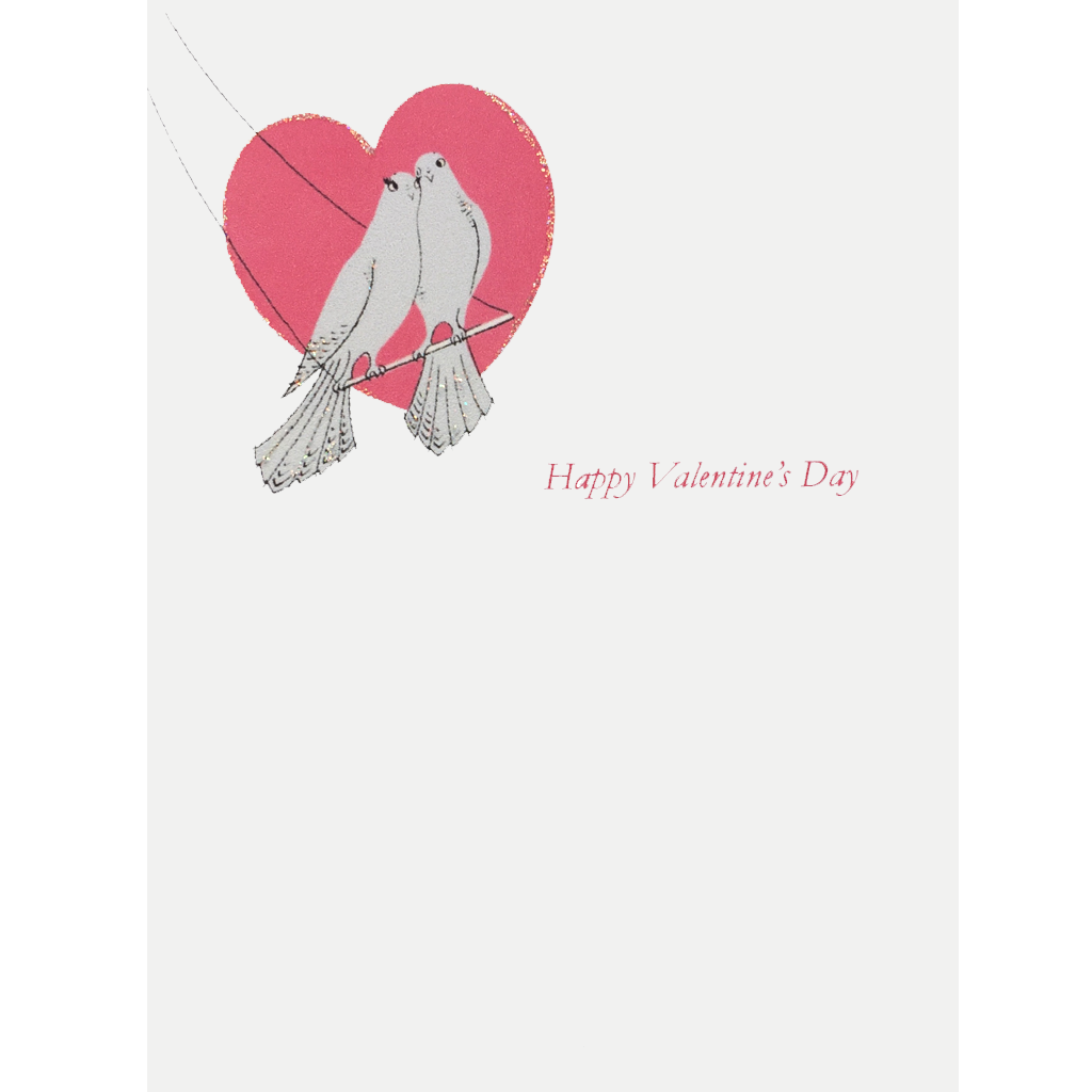 Pink Heart Valentine's Card