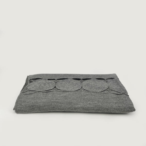paya meditation shawl by sefte silver grey hand woven