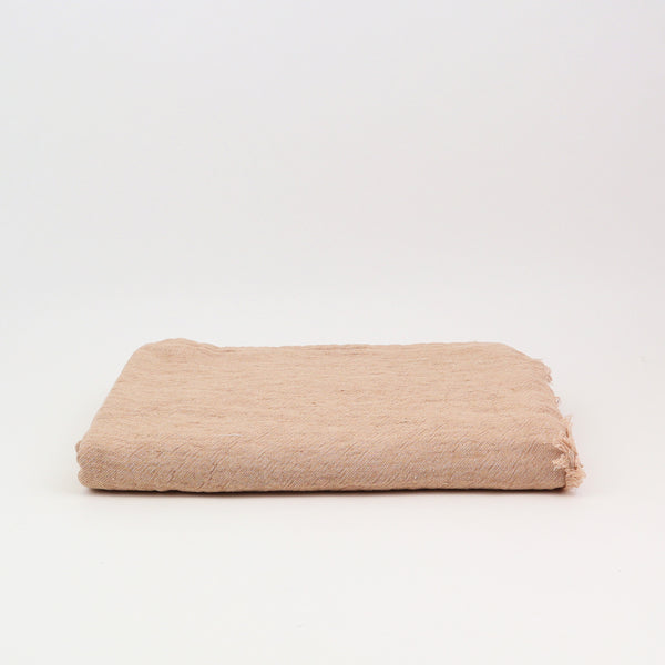 maison de vacances vice versa fringed throw made in france nude
