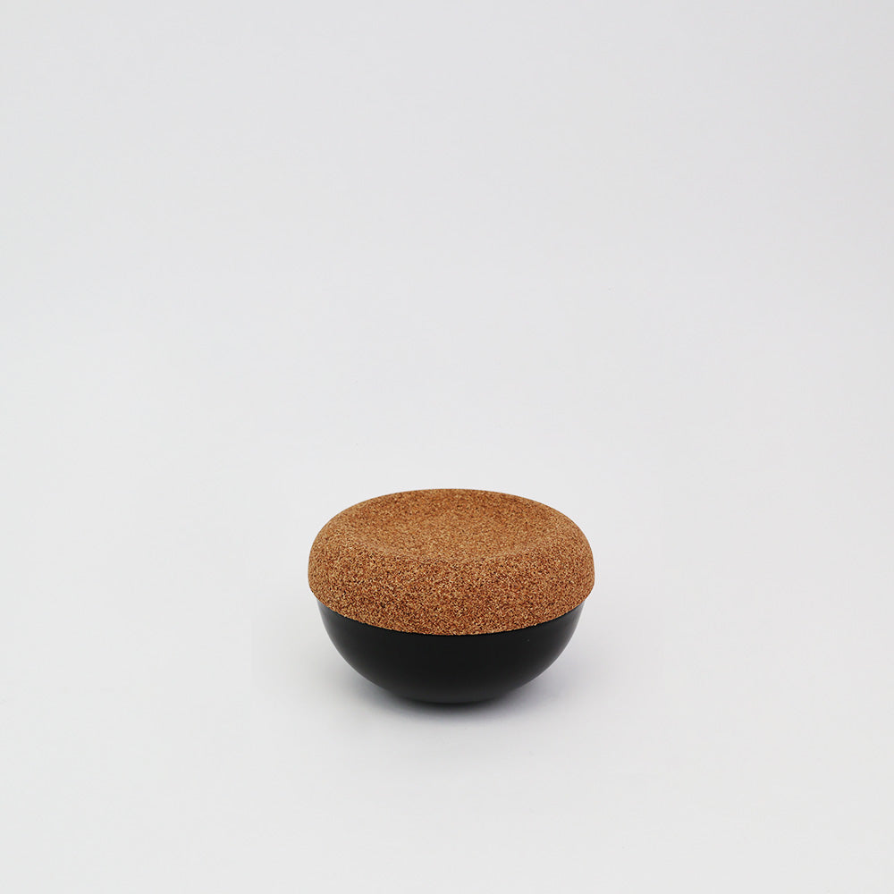 Emile Henry Salt Cellar Ceramic Cork Storage Bowl Made in France