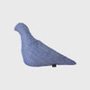 Christien Meindertsma's pigeons thomas eyck linen canvas flax seed filled soft blue