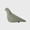 Christien Meindertsma's pigeons thomas eyck linen canvas flax seed filled leaf