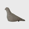 Christien Meindertsma's pigeons thomas eyck linen canvas flax seed filled ochre