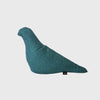 Christien Meindertsma's pigeons thomas eyck linen canvas flax seed filled dark teal