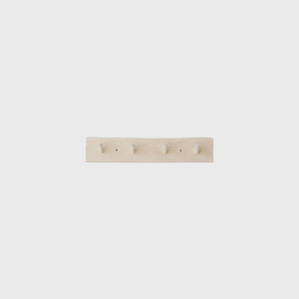 Iris hantverk untreated birth wall rack with hooks kithcen utility bahtroom closet 4