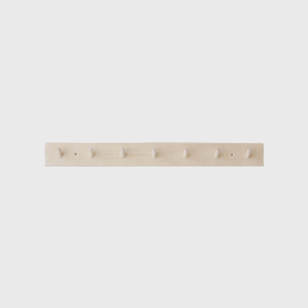 Iris hantverk rack with hooks birch good for closet bathroom utility kitchen 7 hooks